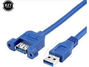 5pcs USB3.0 Male To Female High Speed USB 3.0 Extension Cable Wire Computer Host 0.5m with Screw Hole hot sale 5pcs USB3.0 Male To Female High Speed USB 3.0 Extension Cable Wire Computer Host 0.5m with Screw Hole hot sale