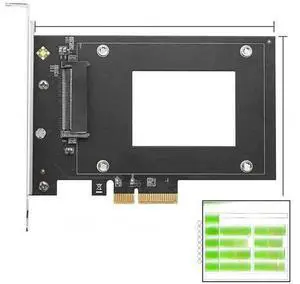 FOR U2 to PCIe 4.0 x4 Expansion Adapter Card PCI Express 4x U.2 SFF-8639 Adapter for 2.5 NVMe U2 SSD FOR U2 to PCIe 4.0 x4 Expansion Adapter Card PCI Express 4x U.2 SFF-8639 Adapter for 2.5 NVMe U2 SSD