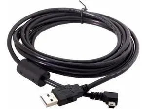 Mini USB B Type 5pin Male Right Angled 90 Degree to USB 2.0 Male Data Cable with Ferrite 3.0m Mini USB B Type 5pin Male Right Angled 90 Degree to USB 2.0 Male Data Cable with Ferrite 3.0m