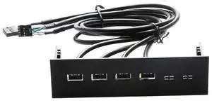 FOR PC computer front panel with 4 ports USB2.0 ports 60cm USB cable 5.25 front bay FOR PC computer front panel with 4 ports USB2.0 ports 60cm USB cable 5.25 front bay