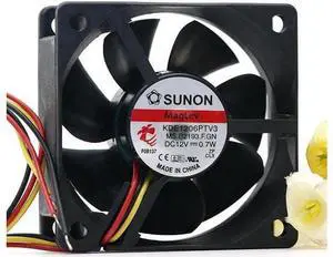 60mm Mute Quiet Cooling Fan 6cm KDE1206PTV3 12V 0.7W 6025 60X60X25mm Magnetic Bearing Cooler 60mm Mute Quiet Cooling Fan 6cm KDE1206PTV3 12V 0.7W 6025 60X60X25mm Magnetic Bearing Cooler