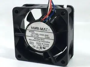 NMB-MAT 2410ML-04W-B66 G01 DC 12V 0.40A 60x60x25mm Server Square Fan NMB-MAT 2410ML-04W-B66 G01 DC 12V 0.40A 60x60x25mm Server Square Fan