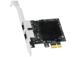 FOR PCIE Network Card NIC 2500Mbps Network Adapter RTL825BG Chip PCI Express X1 to 2 Port RJ45 Gigabit Ethernet 2.5Gb for PC Desktop FOR PCIE Network Card NIC 2500Mbps Network Adapter RTL825BG Chip PCI Express X1 to 2 Port RJ45 Gigabit Ethernet 2.5Gb for PC Desktop