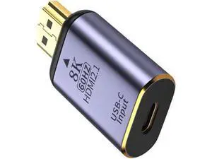 8K@60hz 4K@120hz USB-C Type C Female Source Input to HDMI-compatible 2.1 Male Output HDTV Adapter for Tablet 8K@60hz 4K@120hz USB-C Type C Female Source Input to HDMI-compatible 2.1 Male Output HDTV Adapter for Tablet
