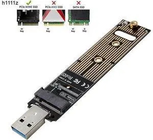 NVME to USB Adapter M.2 SSD to Type-A Card High Performance 10 Gbps USB 3.1 Gen 2 Bridge Chip Support Windows XP /7/8 /10 MAC OS NVME to USB Adapter M.2 SSD to Type-A Card High Performance 10 Gbps USB 3.1 Gen 2 Bridge Chip Support Windows XP /7/8 /10 MAC OS