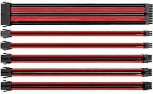 18AWG ATX/PCI-E Extension Cable Kit ATX 24Pin/EPS 4+4Pin/PCI-E 8Pin/PCI-E 6Pin Female to Male Sleeved PSU Extension Power Cord 18AWG ATX/PCI-E Extension Cable Kit ATX 24Pin/EPS 4+4Pin/PCI-E 8Pin/PCI-E 6Pin Female to Male Sleeved PSU Extension Power Cord