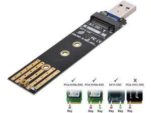 USB 3.0 to NVME M-key M.2 NGFF SATA SSD External PCBA Case Conveter Adapter RTL9210B Chipset USB 3.0 to NVME M-key M.2 NGFF SATA SSD External PCBA Case Conveter Adapter RTL9210B Chipset