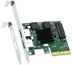 U3142A 2-Port 10Gb USB 3.1 Gen2 Type-A to PCIE X4 Expansion Card with ASM 3142 Chip, Regular and Low-profible Bracket U3142A 2-Port 10Gb USB 3.1 Gen2 Type-A to PCIE X4 Expansion Card with ASM 3142 Chip, Regular and Low-profible Bracket
