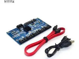 1 to 5 SATA3.0 Port Multiplier Card Adapter SATA3.0 6Gbps SSD HDD Covnerter Riser Card for Motherboard Support PM Expansion Card 1 to 5 SATA3.0 Port Multiplier Card Adapter SATA3.0 6Gbps SSD HDD Covnerter Riser Card for Motherboard Support PM Expansion Card