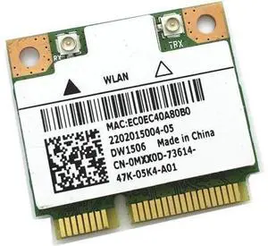 for Atheros AR5B125 FOR DW1506 802.11 b/n Half-Height Wireless wifi Mini PCI-E Card for Atheros AR5B125 FOR DW1506 802.11 b/n Half-Height Wireless wifi Mini PCI-E Card