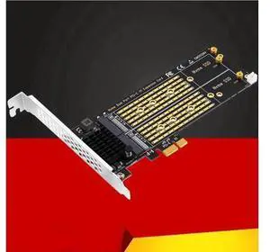 Add On Cards PCIe To M2 NVME Adapter Card PCIe X1 2Port NVME M Key SSD Converter M.2 PCI Express X1 Adapter Expansion Card Riser Add On Cards PCIe To M2 NVME Adapter Card PCIe X1 2Port NVME M Key SSD Converter M.2 PCI Express X1 Adapter Expansion Card Riser