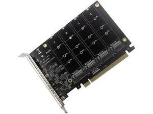 PCIE 4-Port M.2 NVEM SSD Expansion Card Computer Motherboard Solid State Drive Expansion Card PCIE 4-Port M.2 NVEM SSD Expansion Card Computer Motherboard Solid State Drive Expansion Card