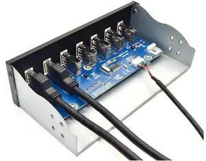 5.25inch 19in to 2Ports USB3.0 4Ports USB2.0 Optical Drive Front Panel USB Hub Fast Changer BC1.2 Connector for Computer Desktop 5.25inch 19in to 2Ports USB3.0 4Ports USB2.0 Optical Drive Front Panel USB Hub Fast Changer BC1.2 Connector for Computer Desktop