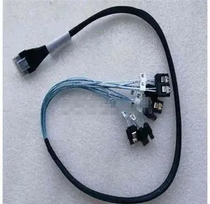 FOR 80CM SAS 4.0 SFF-8654 38pin Host to 8 SATA 7pin Target Hard Disk Fanout Raid cable FOR 80CM SAS 4.0 SFF-8654 38pin Host to 8 SATA 7pin Target Hard Disk Fanout Raid cable
