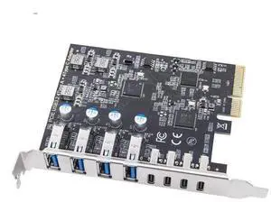 FOR PCIE USB3.2 GEN2 10Gbps Expansion Card PCI Express X4 to 4 Port TYPE-A + 4 Port TYPE C Adapter USB HUB Multiplier for Desktop PC FOR PCIE USB3.2 GEN2 10Gbps Expansion Card PCI Express X4 to 4 Port TYPE-A + 4 Port TYPE C Adapter USB HUB Multiplier for Desktop PC