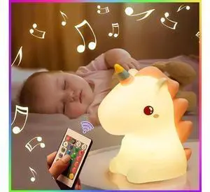 Gemdeck Silicone Unicorn Night Light for Kids, 16 Colors Baby Night Light for Kids Room Gemdeck Silicone Unicorn Night Light for Kids, 16 Colors Baby Night Light for Kids Room