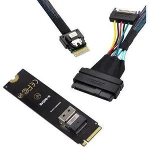 Mainboard SSD Slimline SAS PCIe SSD Adapter NGFF M-Key NVME to SFF-8654 to U.2 U2 SFF-8639 NVME PCIe SSD Cable Mainboard SSD Slimline SAS PCIe SSD Adapter NGFF M-Key NVME to SFF-8654 to U.2 U2 SFF-8639 NVME PCIe SSD Cable
