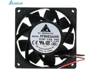 for delta PFB0824UHE 8038 24V 0.93A 4 line PWM temperature control inverter cooling fan 107.3CFM 7500RPM for delta PFB0824UHE 8038 24V 0.93A 4 line PWM temperature control inverter cooling fan 107.3CFM 7500RPM