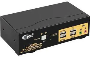 KVM Switch Dual Monitor DisplayPort 2 Port 4K 60Hz 4:4:4, 2x2 DP KVM Switch with Audio and USB 2.0 HUB KVM Switch Dual Monitor DisplayPort 2 Port 4K 60Hz 4:4:4, 2x2 DP KVM Switch with Audio and USB 2.0 HUB