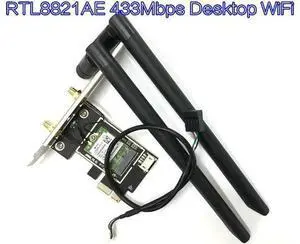 Dual-band 2.4 + 5GHz 433M Bluetooth V4.0 PCI-E 1X Wifi WLAN 802.11ac wireless combination card for desktop RTL8821AE AW-CB161H Dual-band 2.4 + 5GHz 433M Bluetooth V4.0 PCI-E 1X Wifi WLAN 802.11ac wireless combination card for desktop RTL8821AE AW-CB161H
