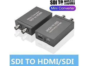 SDI to HDMI Converter Adapter with SDI Loop Out 1080P60hz SD/HD/3G SDI Audio Video Converter for Camera Projector SDI DVR SDI to HDMI Converter Adapter with SDI Loop Out 1080P60hz SD/HD/3G SDI Audio Video Converter for Camera Projector SDI DVR