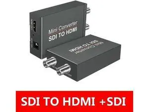 SDI (SD-SDI/HD-SDI/3G-SDI) to HDMI Converter with SDI Loop Out 1080P60hz SD/HD/3G SDI Audio Video Converter for Camera Projector SDI DVR SDI (SD-SDI/HD-SDI/3G-SDI) to HDMI Converter with SDI Loop Out 1080P60hz SD/HD/3G SDI Audio Video Converter for Camera Projector SDI DVR