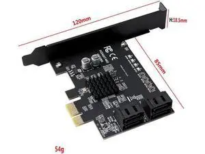 4 Ports SATA 3.0 Card PCI-E SATA Card PCIe 1X Cards PCI Express to SATA 3.0 Expansion Adapter for HDD SSD IPFS Mining Controller 4 Ports SATA 3.0 Card PCI-E SATA Card PCIe 1X Cards PCI Express to SATA 3.0 Expansion Adapter for HDD SSD IPFS Mining Controller