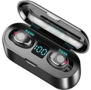 Gemdeck Bluetooth Wireless Headphones In-Ear Earphones Earbuds With Led Display Black Gemdeck Bluetooth Wireless Headphones In-Ear Earphones Earbuds With Led Display Black