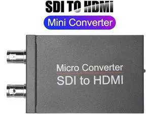 SDI to HDMI Video Micro Converter , Mini SDI to HDMI Audio Video Converter Adaptr Support 3G-SDI, HD-SDI, SD-SDI with SDI Loopout for Camera HDTV WITH DC CABLE SDI to HDMI Video Micro Converter , Mini SDI to HDMI Audio Video Converter Adaptr Support 3G-SDI, HD-SDI, SD-SDI with SDI Loopout for Camera HDTV WITH DC CABLE