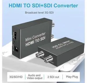 HDMI in to Two SDI Output( HDMI to SDI Converter) Support SDI/HD-SDI/3G-SDI for SDI Monitor HDTV HDMI in to Two SDI Output( HDMI to SDI Converter) Support SDI/HD-SDI/3G-SDI for SDI Monitor HDTV