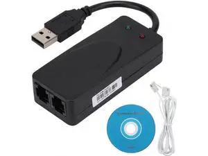 Fax Modem, Convenient External USB 2.0 56K Modem with Compatible at and Extended at Command Sets for Win 7/Win 8/Win 10/Win XP Fax Modem, Convenient External USB 2.0 56K Modem with Compatible at and Extended at Command Sets for Win 7/Win 8/Win 10/Win XP