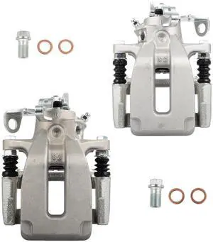 Rear Left & Right Brake Calipers Assembly w/Bracket 19B2719 19B2718 2002 2004 2005 For Volkswagen For Golf,2005 For Volkswagen For Jetta Rear Left & Right Brake Calipers Assembly w/Bracket 19B2719 19B2718 2002 2004 2005 For Volkswagen For Golf,2005 For Volkswagen For Jetta