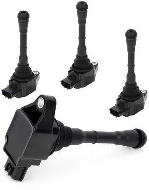 Ignition Coil Pack Compatible with 2011-2017 for Nissan for Juke 1.6L/L4,2017-2019 for Nissan for Sentra 1.6L/L4 Set of 4 Coils 3-Pins Replacement for UF659, C1807 Ignition Coil Pack Compatible with 2011-2017 for Nissan for Juke 1.6L/L4,2017-2019 for Nissan for Sentra 1.6L/L4 Set of 4 Coils 3-Pins Replacement for UF659, C1807
