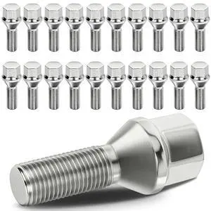 M12x1.25 Lug Nuts 20Pcs Wheel Lug Bolts 12x1.25 Shank 28mm Hex 17mm Chrome Lug Nuts Set fit for Jeep for Cherokee for Renegade for Compass for Dodge for Dart for Chrysler 200 for Fiat 500X M12x1.25 Lug Nuts 20Pcs Wheel Lug Bolts 12x1.25 Shank 28mm Hex 17mm Chrome Lug Nuts Set fit for Jeep for Cherokee for Renegade for Compass for Dodge for Dart for Chrysler 200 for Fiat 500X