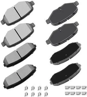 D1258 D1377 Ceramic Front Rear Disc Brake Pad Set Fit For 2011-2015 For Ford Edge, 2011-2015 For Lincoln MKX,8pcs D1258 D1377 Ceramic Front Rear Disc Brake Pad Set Fit For 2011-2015 For Ford Edge, 2011-2015 For Lincoln MKX,8pcs