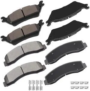 D1414 & D1602 Front & Rear Ceramic Brake Pads Kits 8pcs fit For 2012-2020 For Ford For F-150 D1414 & D1602 Front & Rear Ceramic Brake Pads Kits 8pcs fit For 2012-2020 For Ford For F-150