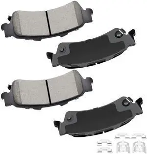 D792 Professional Ceramic Rear Brake Pads Set fit For Cadillac DeVille,DTS,For Chevy Astro,Avalanche,1500,Silverado,1500 HD,Suburban,1500,Tahoe,For GMC Safari,Sierra,1500 Classic,Yukon XL,1500 D792 Professional Ceramic Rear Brake Pads Set fit For Cadillac DeVille,DTS,For Chevy Astro,Avalanche,1500,Silverado,1500 HD,Suburban,1500,Tahoe,For GMC Safari,Sierra,1500 Classic,Yukon XL,1500