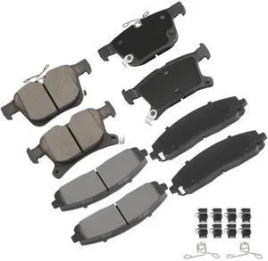 D1589 & D1901 Front & Rear Ceramic Disc Brake Pads Kit For Chrysler Pacifica 2017-2023,For Chrysler Voyager 2020-2023 D1589 & D1901 Front & Rear Ceramic Disc Brake Pads Kit For Chrysler Pacifica 2017-2023,For Chrysler Voyager 2020-2023