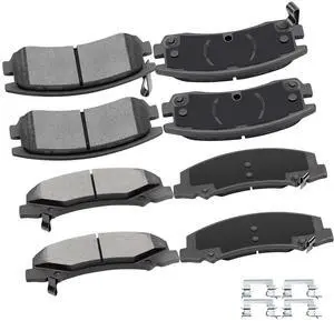 D1159 D698 8pcs Front & Rear Ceramic Brake Pads Kits 2008-2009 For Buick Allure, 2008-2009 For Buick LaCrosse, 2006-2010 For Chevrolet Impala, 2006-2007 For Chevrolet Monte Carlo D1159 D698 8pcs Front & Rear Ceramic Brake Pads Kits 2008-2009 For Buick Allure, 2008-2009 For Buick LaCrosse, 2006-2010 For Chevrolet Impala, 2006-2007 For Chevrolet Monte Carlo