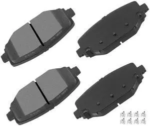 D1596 Rear Semi-Metallic Disc Brake Pads Kit Fit For Chrysler For Town & Country 2012-2016,For Dodge For Grand Caravan For Journey 2012-2020,For Ram For C/V 2012-2015 4PCS D1596 Rear Semi-Metallic Disc Brake Pads Kit Fit For Chrysler For Town & Country 2012-2016,For Dodge For Grand Caravan For Journey 2012-2020,For Ram For C/V 2012-2015 4PCS
