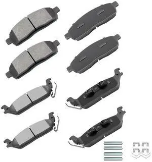 D1083 D1012 Front & Rear Disc Brake Pads Kit For Ford For F-150 2004-2008,For Lincoln Mark LT 2006-2008 8PCS D1083 D1012 Front & Rear Disc Brake Pads Kit For Ford For F-150 2004-2008,For Lincoln Mark LT 2006-2008 8PCS