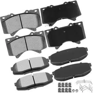D1303 D1304 Front Rear Ceramic Brake Pads 2008-2011 2013-2019 For Lexus LX570, 2008-2011 2013-2019 For Toyota For Land Cruiser, 2008-2019 For Toyota For Sequoia, 2007-2019 For Toyota For Tundra D1303 D1304 Front Rear Ceramic Brake Pads 2008-2011 2013-2019 For Lexus LX570, 2008-2011 2013-2019 For Toyota For Land Cruiser, 2008-2019 For Toyota For Sequoia, 2007-2019 For Toyota For Tundra