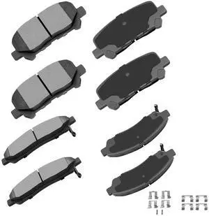 D1281 D1280 8pcs Front & Rear Ceramic Brake Pads Kits 07-13 For Acura MDX, 10-13 For Acura ZDX, 09-11 For Honda Pilot D1281 D1280 8pcs Front & Rear Ceramic Brake Pads Kits 07-13 For Acura MDX, 10-13 For Acura ZDX, 09-11 For Honda Pilot
