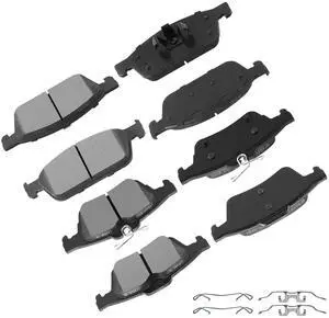 D1645 D1564 Front & Rear Semi-Metallic Disc Brake Pads Kit for Ford Escape 2013-2016, Focus 2013-2018, Transit Connect 2014-2019 8PCS D1645 D1564 Front & Rear Semi-Metallic Disc Brake Pads Kit for Ford Escape 2013-2016, Focus 2013-2018, Transit Connect 2014-2019 8PCS