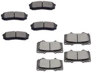 D976 D606 Ceramic Front Rear Disc Brake Pad Set For 10-19 For Lexus GX460, 03-09 For Lexus GX470, 03-19 For Toyota For 4Runner, 07-14 For Toyota FJ For Cruiser, 01-07 For Toyota For Sequoia,8pcs D976 D606 Ceramic Front Rear Disc Brake Pad Set For 10-19 For Lexus GX460, 03-09 For Lexus GX470, 03-19 For Toyota For 4Runner, 07-14 For Toyota FJ For Cruiser, 01-07 For Toyota For Sequoia,8pcs