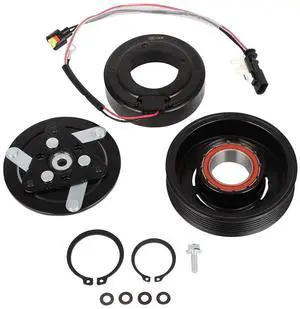 AC Clutch Fit for Jaguar E-Pace F-Pace F-Type 2.0L 3.0L 5.0L 2014-2024 Replaces AC Compressor Clutch for Car 6 Grooves AC Clutch Fit for Jaguar E-Pace F-Pace F-Type 2.0L 3.0L 5.0L 2014-2024 Replaces AC Compressor Clutch for Car 6 Grooves