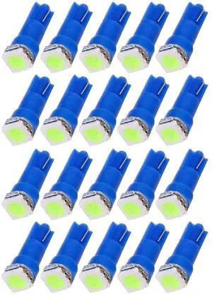 20x Blue T5 Blue Dashboard Instrument Panel Instrument Speedometer Gauge Cluster 37 73 74 79 17 57 5050 1-SMD LED Light Bulb 12V (ice blue) 20x Blue T5 Blue Dashboard Instrument Panel Instrument Speedometer Gauge Cluster 37 73 74 79 17 57 5050 1-SMD LED Light Bulb 12V (ice blue)