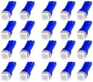20x Blue T5 Blue Dashboard Instrument Panel Instrument Speedometer Gauge Cluster 37 73 74 79 17 57 5050 1-SMD LED Light Bulb 12V (blue) 20x Blue T5 Blue Dashboard Instrument Panel Instrument Speedometer Gauge Cluster 37 73 74 79 17 57 5050 1-SMD LED Light Bulb 12V (blue)