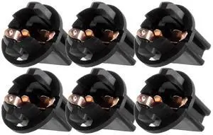 6 Pack 1/2 Hole Twist In Instrument Panel Dash Light Bulb Socket 194 168 T10 Wedge Replacement fit for 194/168(T3-1/4) type Miniature Wedge Base bulbs 6 Pack 1/2 Hole Twist In Instrument Panel Dash Light Bulb Socket 194 168 T10 Wedge Replacement fit for 194/168(T3-1/4) type Miniature Wedge Base bulbs