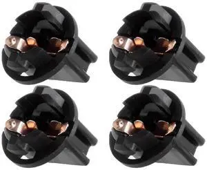 4 Pack 168/194 T10 Twist Lock Wedge instrument Panel Dash Light Bulb Base Socket Replacement fit for T10/194/168(t3-1/4) Type For Miniature Wedge Base Bulbs 4 Pack 168/194 T10 Twist Lock Wedge instrument Panel Dash Light Bulb Base Socket Replacement fit for T10/194/168(t3-1/4) Type For Miniature Wedge Base Bulbs